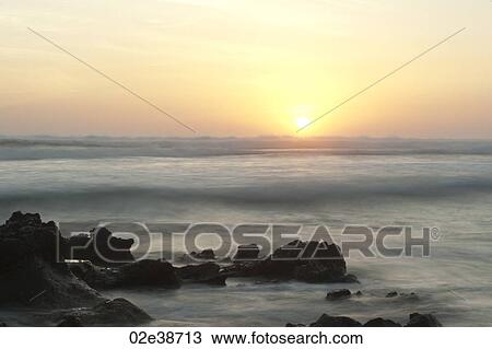 Sunset seascape in San Jose Costa Rica View Large Photo Image Stock Image - Sunset seascape in San Jose Costa Rica. Fotosearch