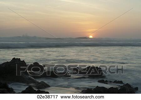 Sunset seascape in San Jose Costa Rica View Large Photo Image Stock Photo - Sunset seascape in San Jose Costa Rica. Fotosearch