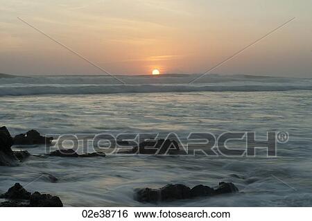 Sunset seascape in San Jose Costa Rica View Large Photo Image Stock Photograph - Sunset seascape in San Jose Costa Rica. Fotosearch