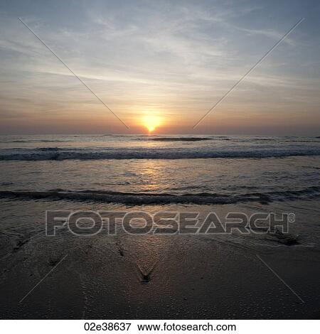 Stock Photo - Sunset sky over Costa Rica. Fotosearch