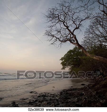 Stock Photo - Sunset sky over Costa Rica. Fotosearch