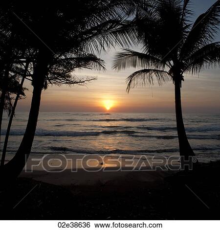 Sunset sky over Costa Rica View Large Photo Image Stock Photograph - Sunset sky over Costa Rica. Fotosearch