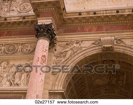 Stock Photo - The Arc de Triomphe in Paris France. Fotosearch