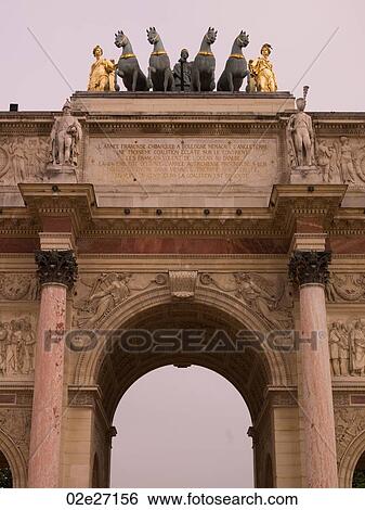 Stock Photograph - The Arc de Triomphe in Paris France. Fotosearch
