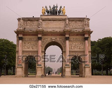 Stock Photography - The Arc de Triomphe in Paris France. Fotosearch