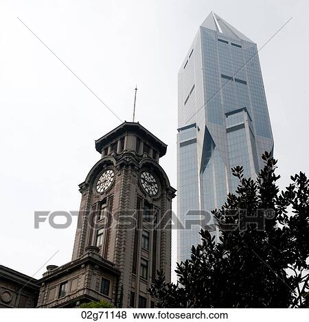Tomorrow Square tower at People's Square, Shanghai, China View Large Photo Image Stock Photo - Tomorrow Square tower at People's Square, Shanghai, China. Fotosearch