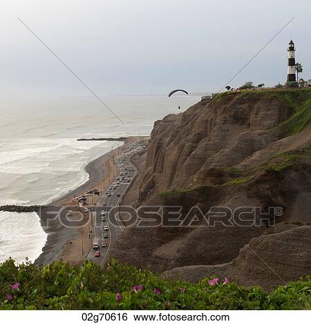Tourists paragliding, Av De La Aviacion, Miraflores District, Lima Province, Peru View Large Photo Image Stock Photograph - Tourists paragliding, Av De La Aviacion, Miraflores District, Lima Province, Peru. Fotosearch