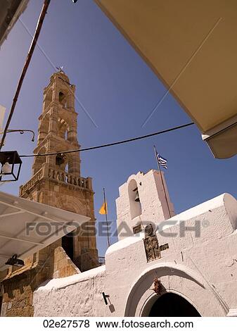 Tower in Rhodes Greece View Large Photo Image Stock Photo - Tower in Rhodes Greece. Fotosearch