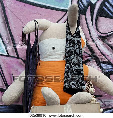 Toy stuffed rabbit with camisoles hanging from ears View Large Photo Image Stock Image - Toy stuffed rabbit with camisoles hanging from ears. Fotosearch
