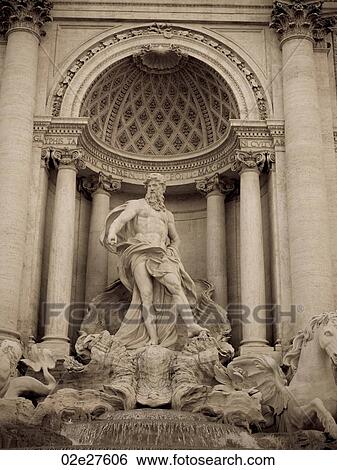 Stock Photograph - Trevi Fountain in Rome Italy. Fotosearch