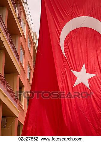 Turkish Flag View Large Photo Image Stock Image - Turkish Flag. Fotosearch