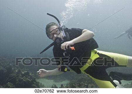 Underwater photography, scuba diver View Large Photo Image Stock Image - Underwater photography, scuba diver. Fotosearch