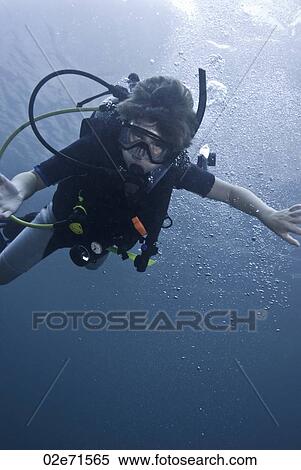 Underwater photography, scuba diver View Large Photo Image Stock Photography - Underwater photography, scuba diver. Fotosearch