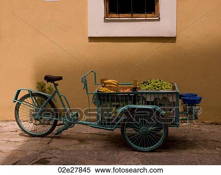 Stock Photography - Vendors bicycle cart in Kusadasi Turkey. Fotosearch
