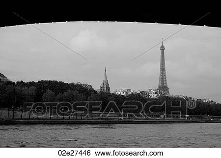 View of Eiffel Tower over Seine River in Paris France View Large Photo Image Stock Photograph - View of Eiffel Tower over Seine River in Paris France. Fotosearch