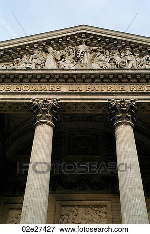 Stock Photo - View of Patheon in Paris France. Fotosearch