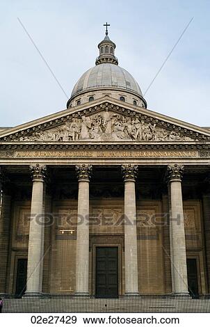 View of Patheon in Paris France View Large Photo Image Stock Photo - View of Patheon in Paris France. Fotosearch