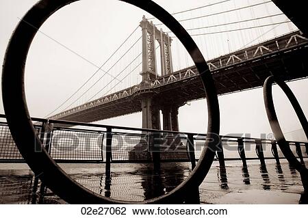 View of the Manhattan Bridge in Manhattan, New York City, U. S. A. View Large Photo Image Stock Image - View of the Manhattan Bridge in Manhattan, New York City, U. S. A.. Fotosearch
