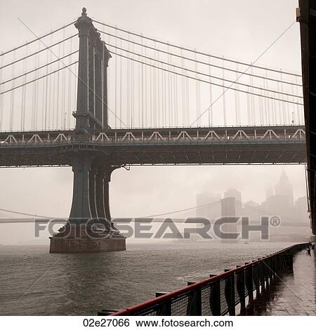 View of the Manhattan Bridge in Manhattan, New York City, U. S. A. View Large Photo Image Stock Photograph - View of the Manhattan Bridge in Manhattan, New York City, U. S. A.. Fotosearch