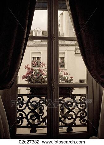 View through window in Paris France View Large Photo Image Stock Image - View through window in Paris France. Fotosearch