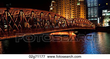 Waibaidu Bridge, Shanghai, China View Large Photo Image Stock Photo - Waibaidu Bridge, Shanghai, China. Fotosearch
