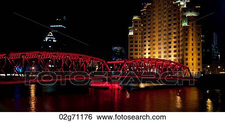 Waibaidu Bridge, Shanghai, China View Large Photo Image Stock Photograph - Waibaidu Bridge, Shanghai, China. Fotosearch