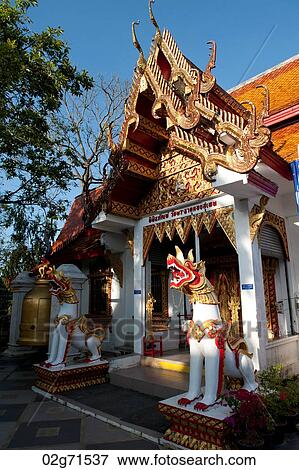 Wat Phrathat Doi Suthep, Chiang Mai, Thailand View Large Photo Image Stock Photo - Wat Phrathat Doi Suthep, Chiang Mai, Thailand. Fotosearch