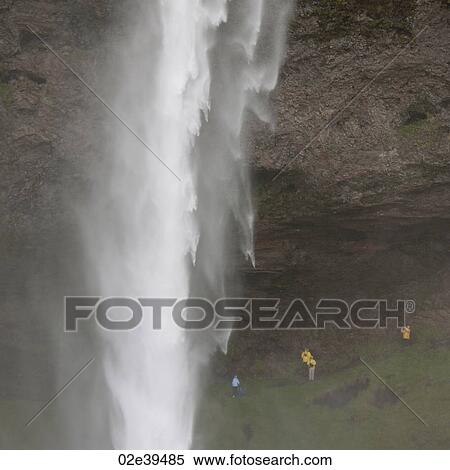 Waterfall in Iceland View Large Photo Image Stock Photography - Waterfall in Iceland. Fotosearch