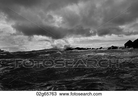 Waves breaking on the coast, Playa Ochoa, San Cristobal Island, Galapagos Islands, Ecuador View Large Photo Image Stock Image - Waves breaking on the coast, Playa Ochoa, San Cristobal Island, Galapagos Islands, Ecuador. Fotosearch