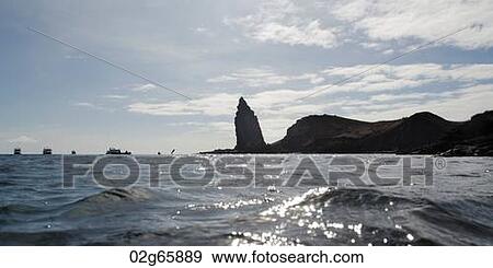 Stock Photo - Waves in the Pacific Ocean, Bartolome Island, Galapagos Islands, Ecuador. Fotosearch