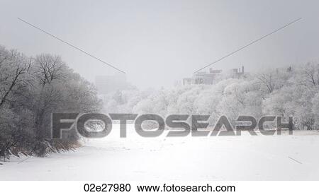 Winnipeg, Winter Frost View Large Photo Image Stock Image - Winnipeg, Winter Frost. Fotosearch