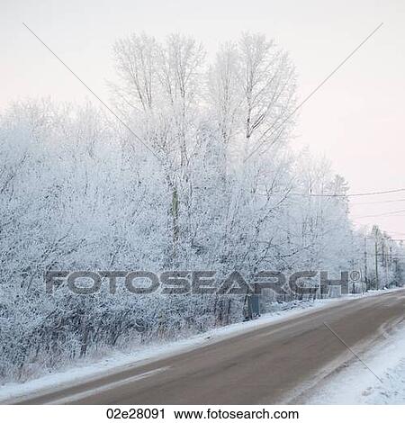 Stock Image - Winnipeg, Winter Frost. Fotosearch
