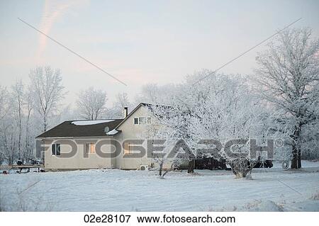 Winnipeg, Winter Frost View Large Photo Image Stock Photo - Winnipeg, Winter Frost. Fotosearch