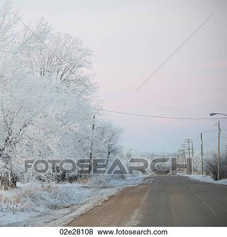 Stock Photo - Winnipeg, Winter Frost. Fotosearch
