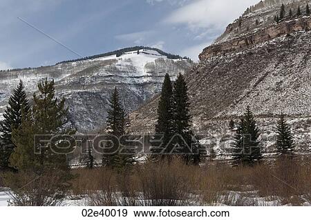Winter landscape in Vail, Colorado View Large Photo Image Stock Photo - Winter landscape in Vail, Colorado. Fotosearch