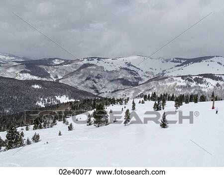 Winter landscape in Vail, Colorado View Large Photo Image Stock Photo - Winter landscape in Vail, Colorado. Fotosearch