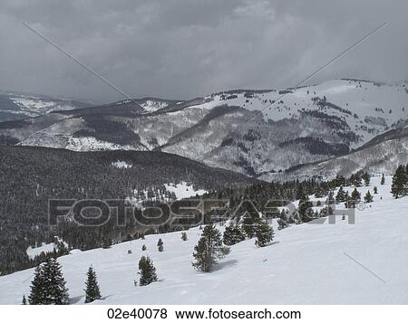 Winter landscape in Vail, Colorado View Large Photo Image Stock Photo - Winter landscape in Vail, Colorado. Fotosearch