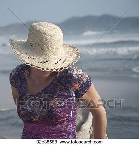 Woman on the Seashore in Costa Rica View Large Photo Image Stock Photo - Woman on the Seashore in Costa Rica. Fotosearch