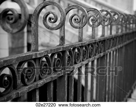 Wrought Iron Fence in Paris France View Large Photo Image Stock Image - Wrought Iron Fence in Paris France. Fotosearch
