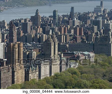 Picture - Aerial view of a Central Park and Midtown Manhattan, New York City, New York State, USA. Fotosearch