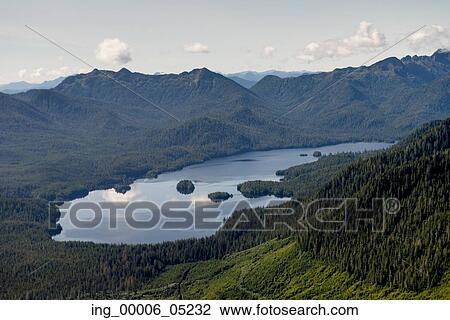 Aerial view of a lake, Skeena-Queen Charlotte Regional District, Haida Gwaii, Graham Island, British Columbia, Canada View Large Photo Image Stock Image - Aerial view of a lake, Skeena-Queen Charlotte Regional District, Haida Gwaii, Graham Island, British Columbia, Canada. Fotosearch