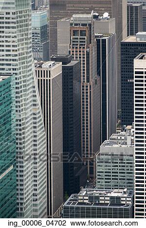 Aerial view of buildings, Manhattan, New York City, New York State, USA View Large Photo Image Stock Image - Aerial view of buildings, Manhattan, New York City, New York State, USA. Fotosearch