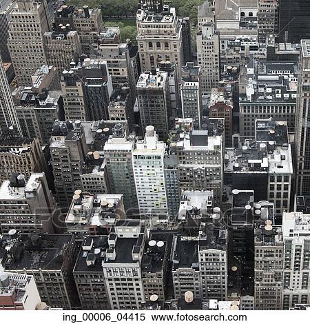 Aerial view of buildings, Manhattan, New York City, New York State, USA View Large Photo Image Stock Photography - Aerial view of buildings, Manhattan, New York City, New York State, USA. Fotosearch