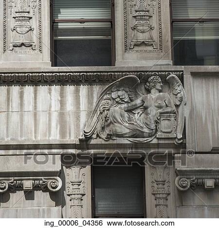 Architectural detail of a building, Manhattan, New York City, New York State, USA View Large Photo Image Stock Photograph - Architectural detail of a building, Manhattan, New York City, New York State, USA. Fotosearch