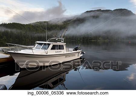 Boat at dock, Skeena-Queen Charlotte Regional District, Haida Gwaii, Graham Island, British Columbia, Canada View Large Photo Image Stock Photograph - Boat at dock, Skeena-Queen Charlotte Regional District, Haida Gwaii, Graham Island, British Columbia, Canada. Fotosearch