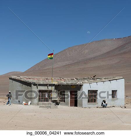 Bolivian flag at border, Los Flamencos National Reserve, San Pedro de Atacama, El Loa Province, Antofagasta Region, Chile-Bolivia Border View Large Photo Image Stock Image - Bolivian flag at border, Los Flamencos National Reserve, San Pedro de Atacama, El Loa Province, Antofagasta Region, Chile-Bolivia Border. Fotosearch