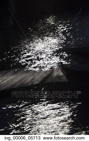 Stock Image - Chunks of ice, Lake of the Woods, Ontario, Canada. Fotosearch