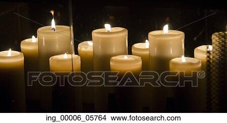 Close-up of burning candles, Lake of the Woods, Ontario, Canada View Large Photo Image Picture - Close-up of burning candles, Lake of the Woods, Ontario, Canada. Fotosearch