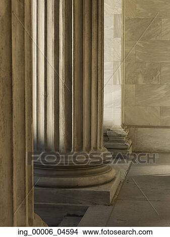 Picture - Columns at Montreal Museum of Fine Arts, Montreal, Quebec, Canada. Fotosearch