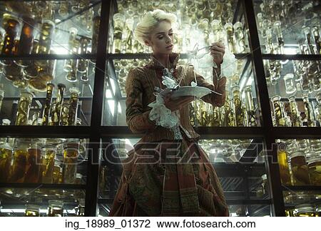 Conceptual picture of the retro woman in the old laboratory View Large Photo Image Stock Image - Conceptual picture of the retro woman in the old laboratory. Fotosearch